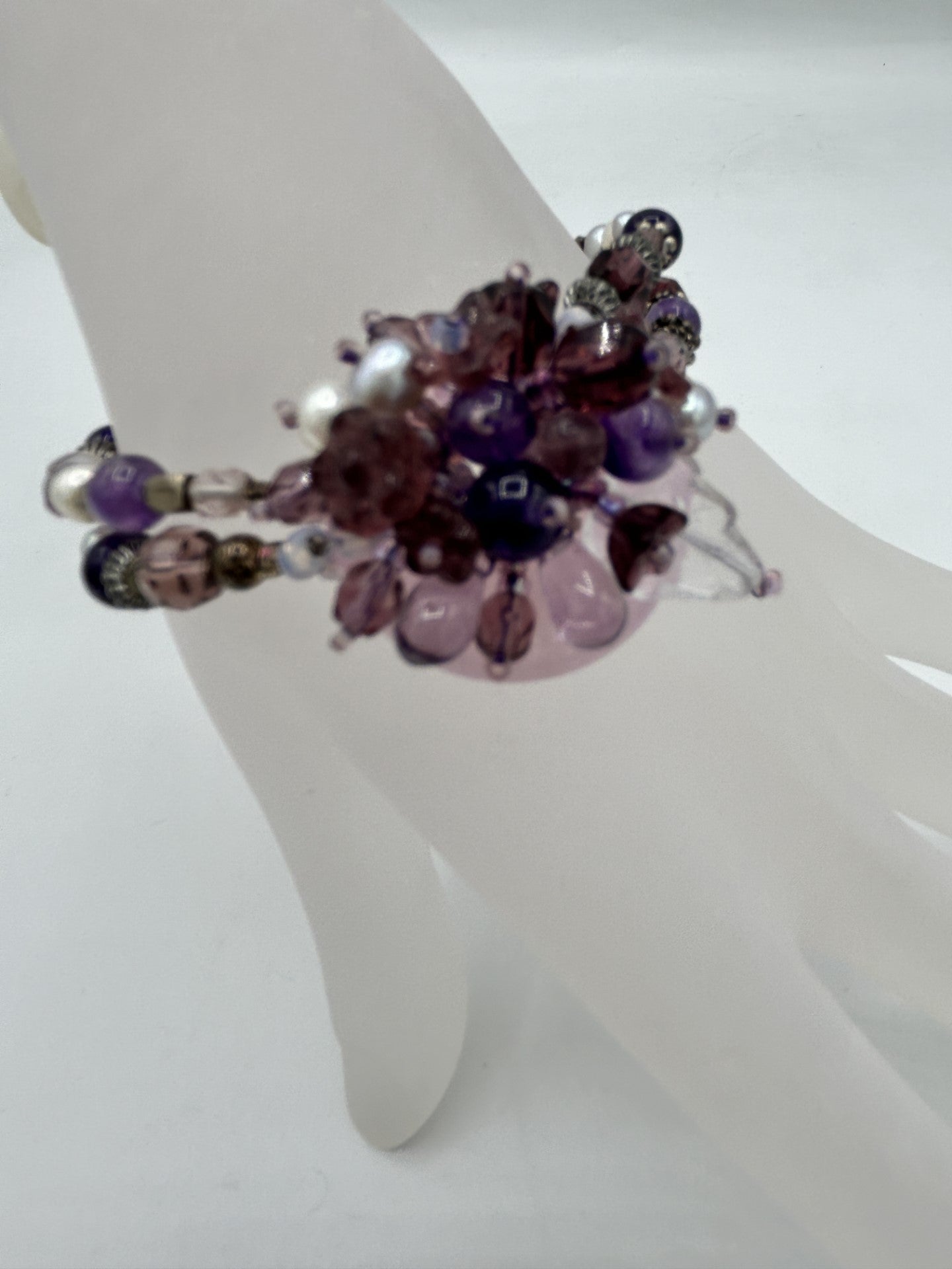 Amethyst Floral Bracelet
