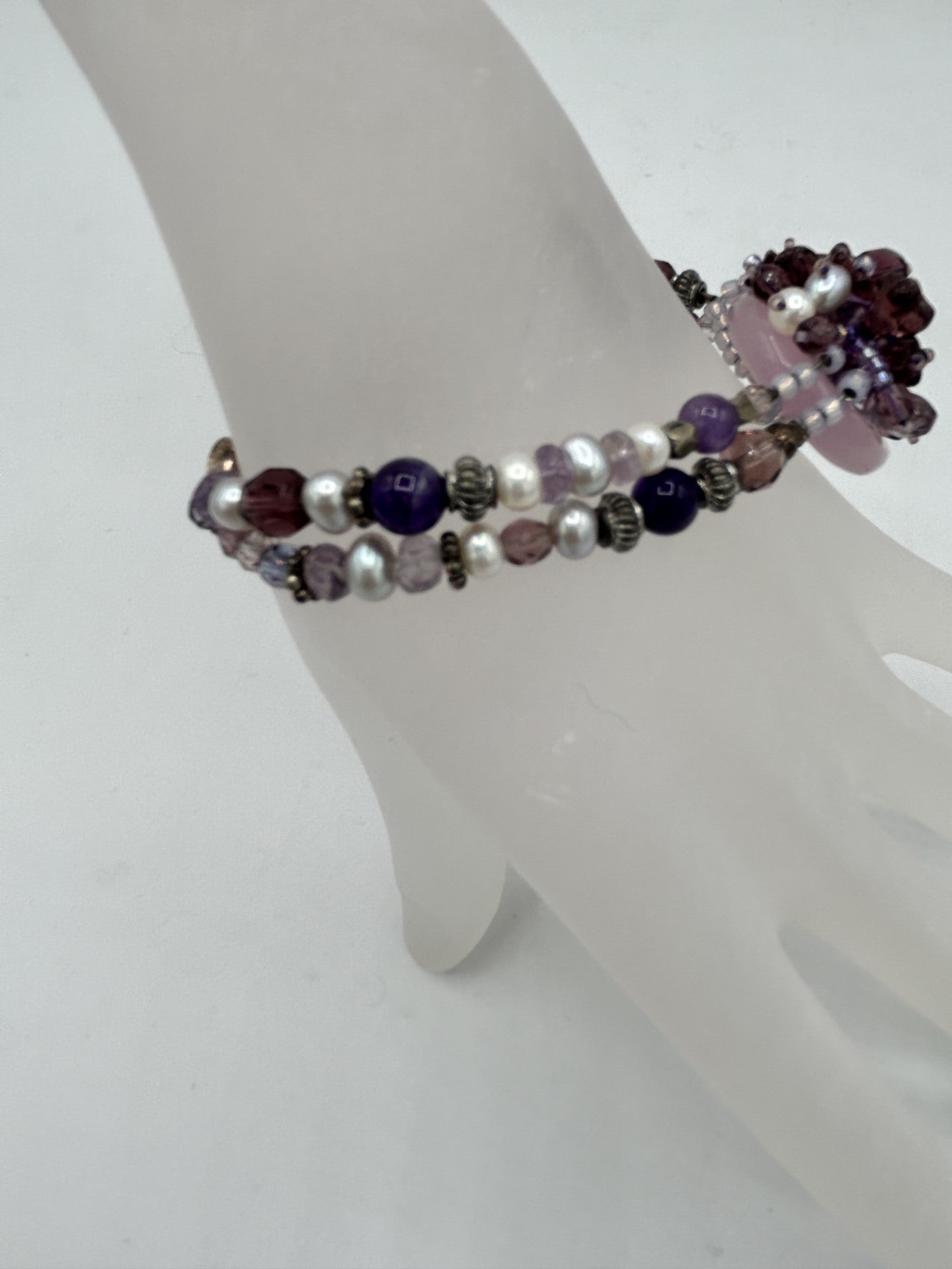 Amethyst Floral Bracelet