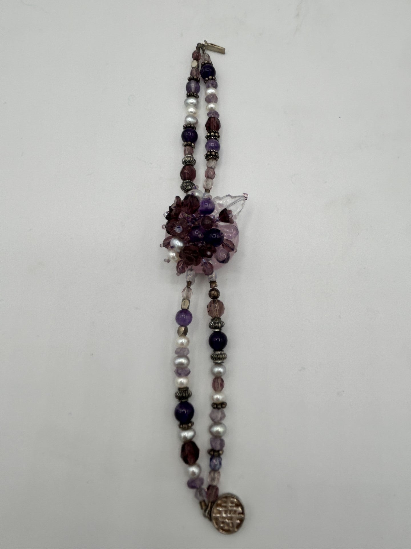 Amethyst Floral Bracelet