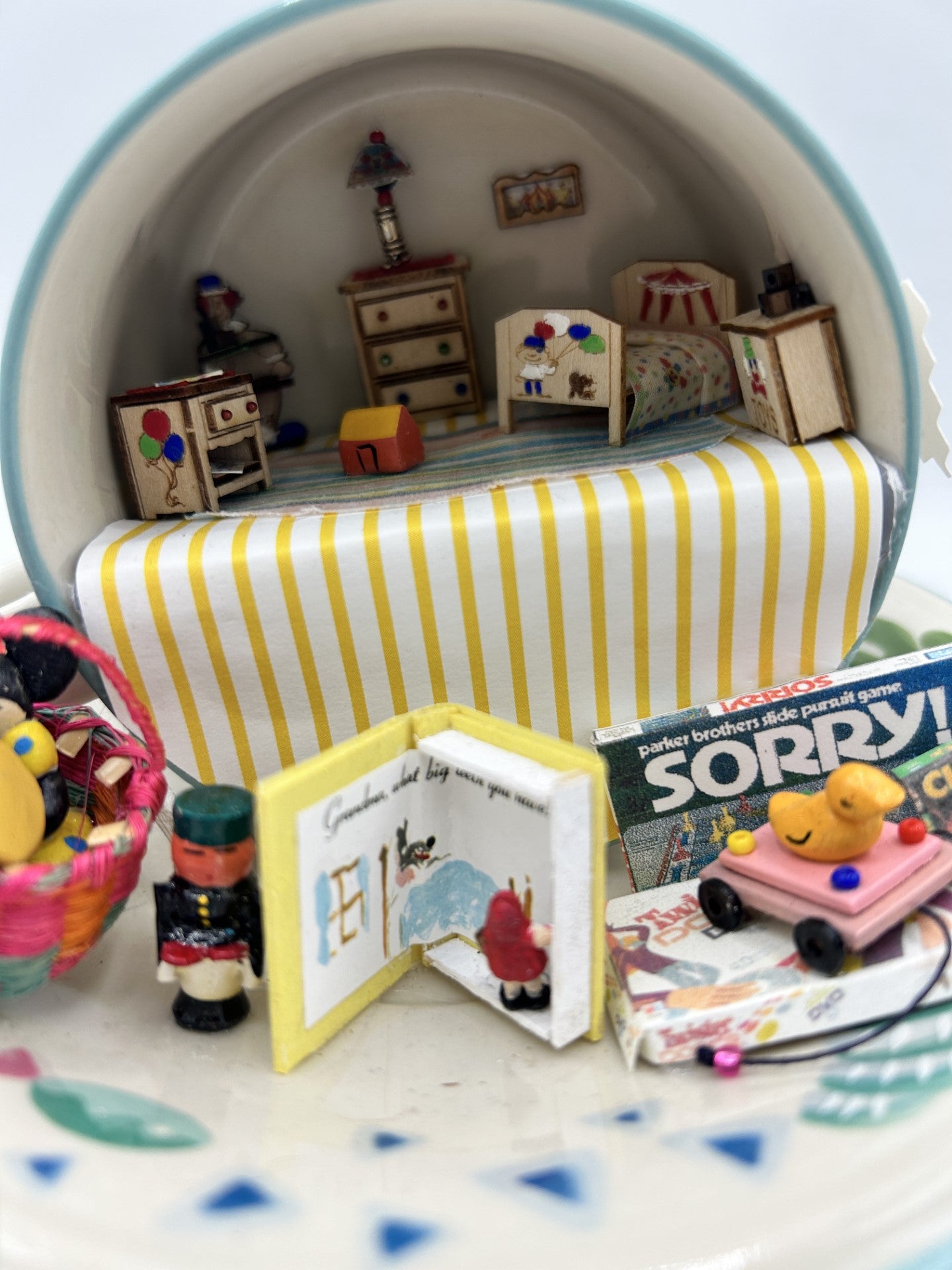 Teacup Miniature Scene