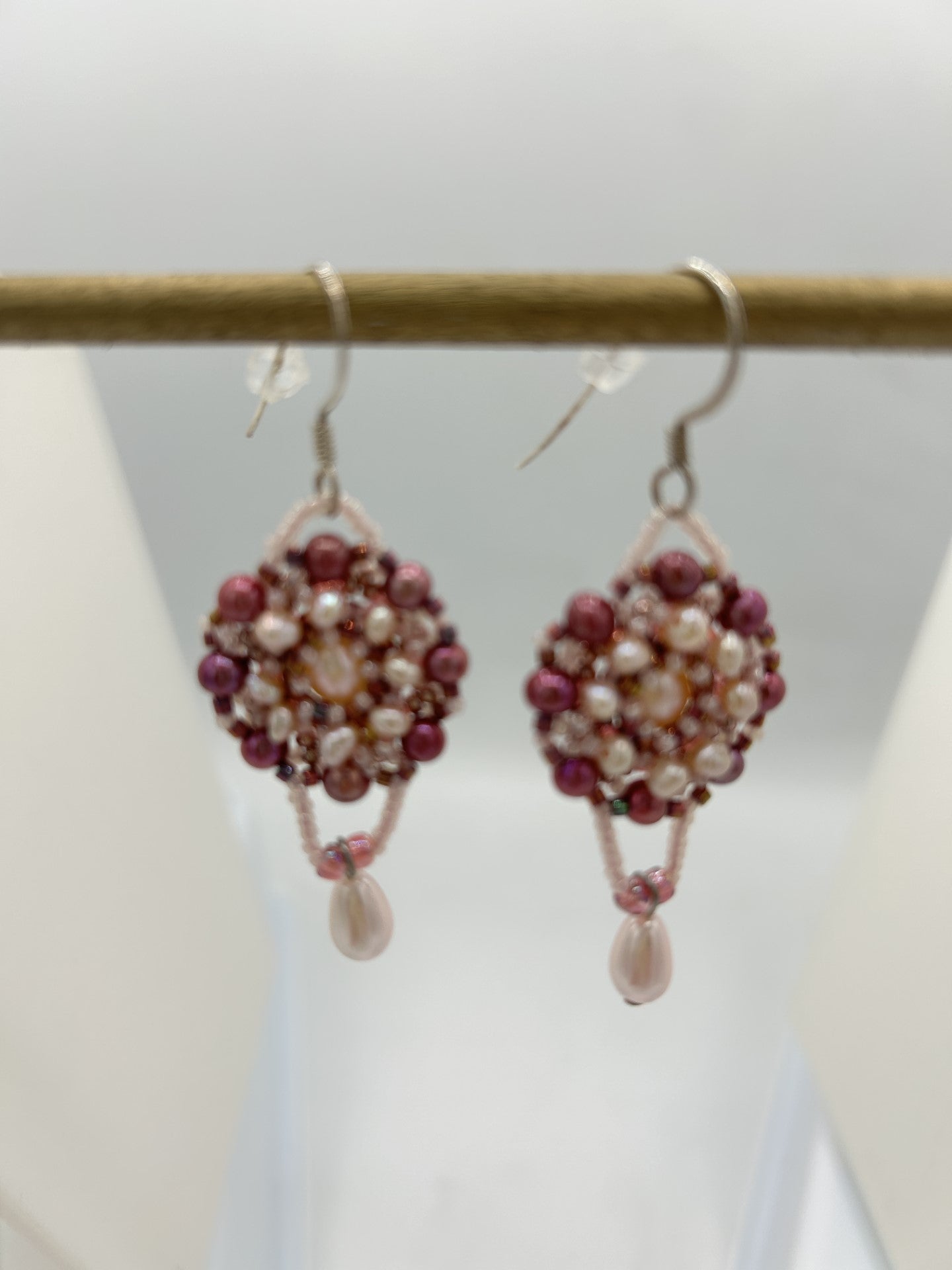 Woven Pearl Earring