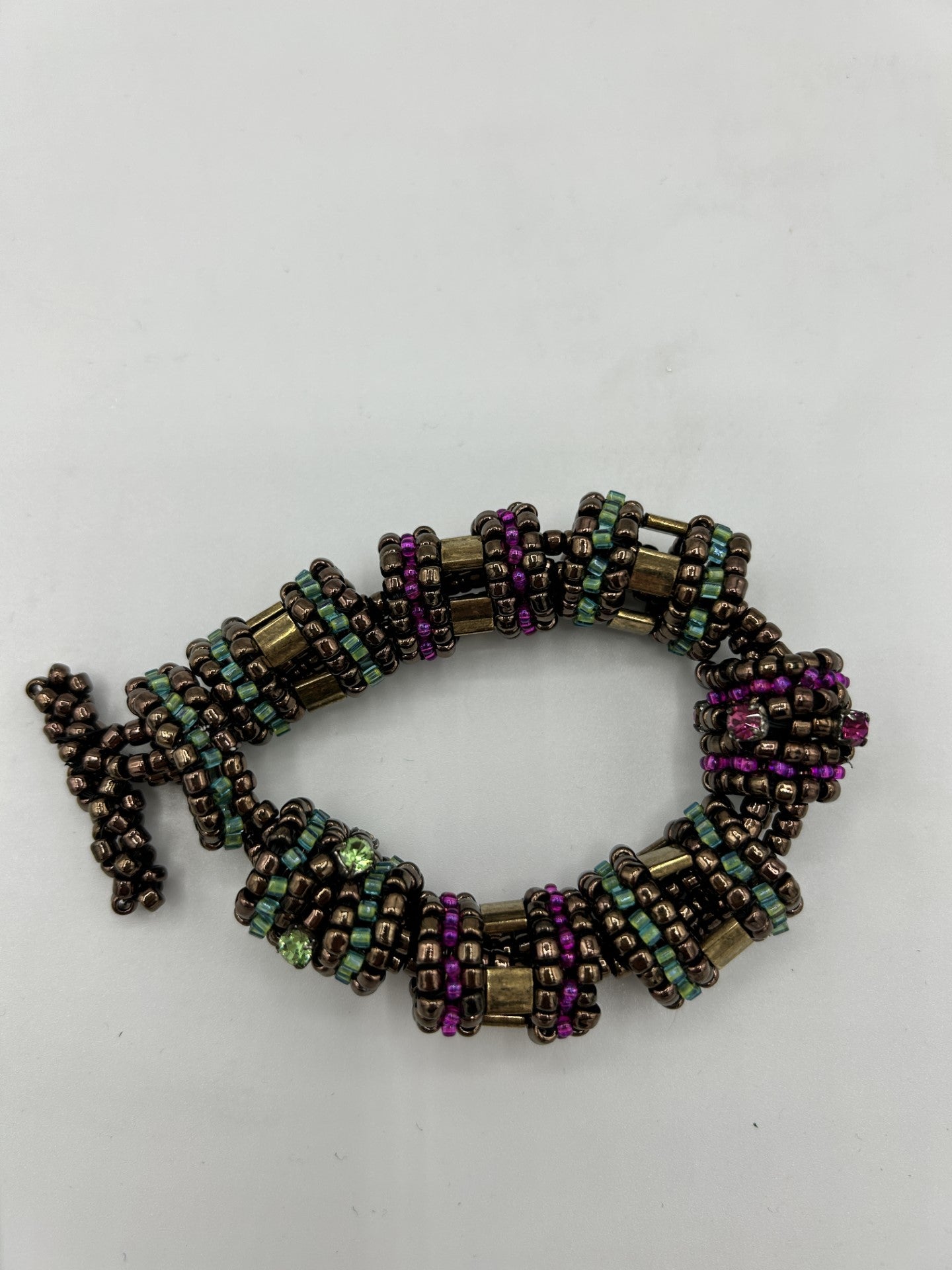 Bronze Beaded Bracelet