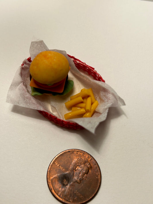 Miniature cheeseburger platter