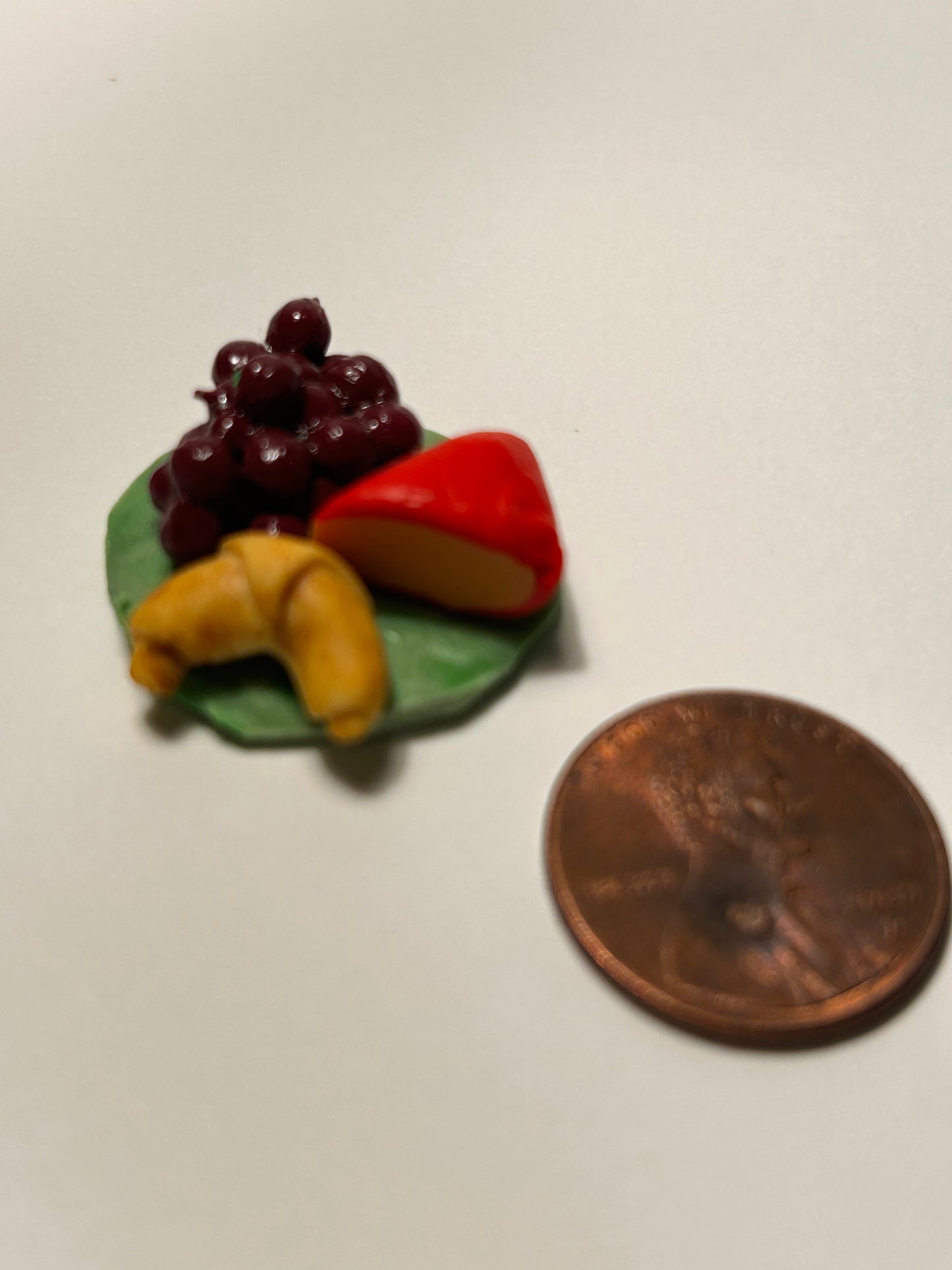 Miniature clay food