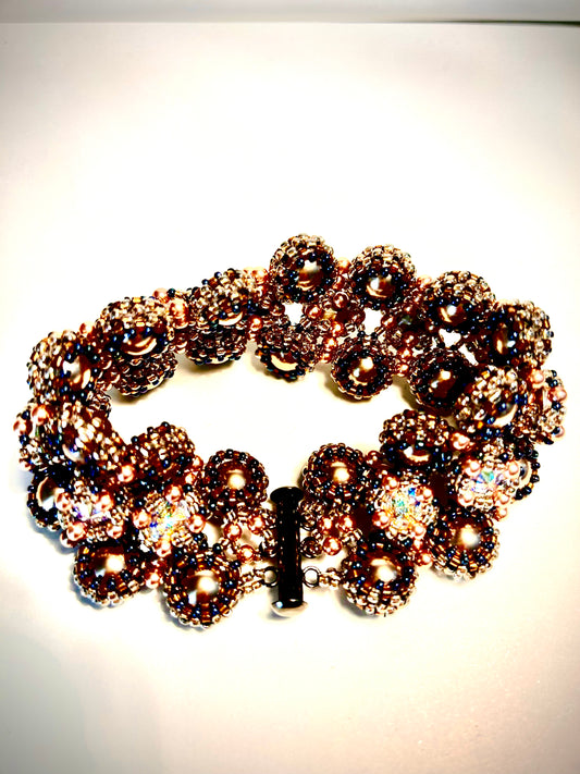 Bezeled rivoli bracelet