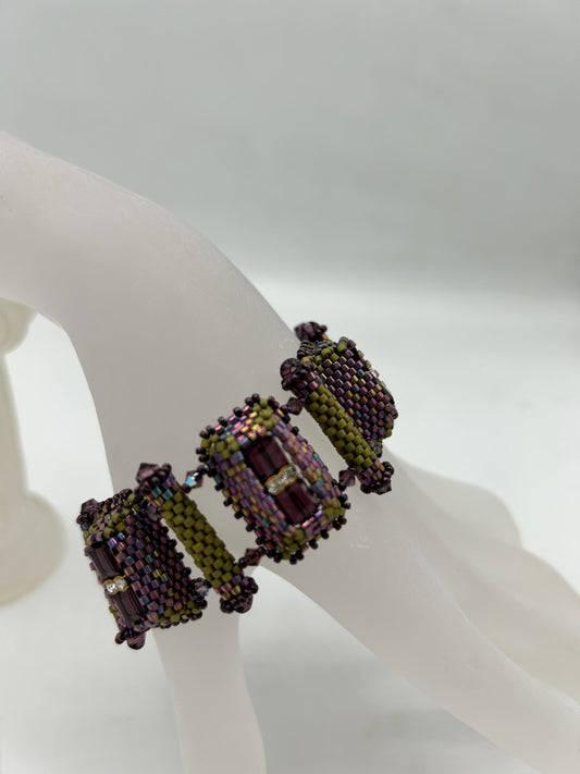 Peyote Cube Bracelet