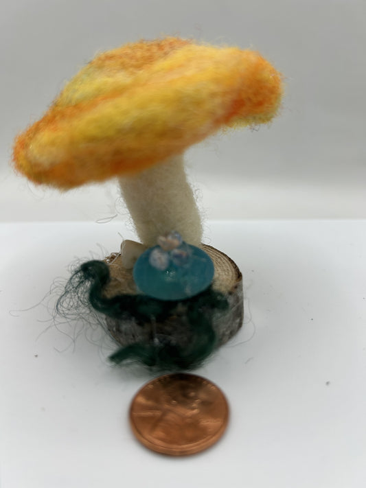 Felted mushroom