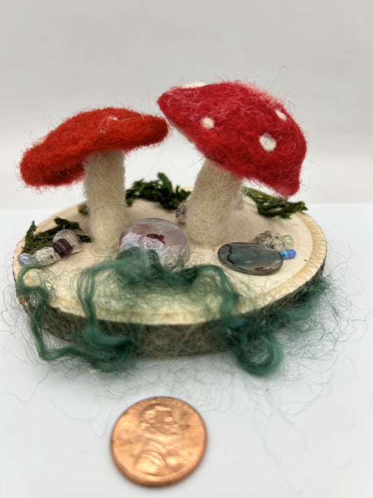 Felted Mushrooms