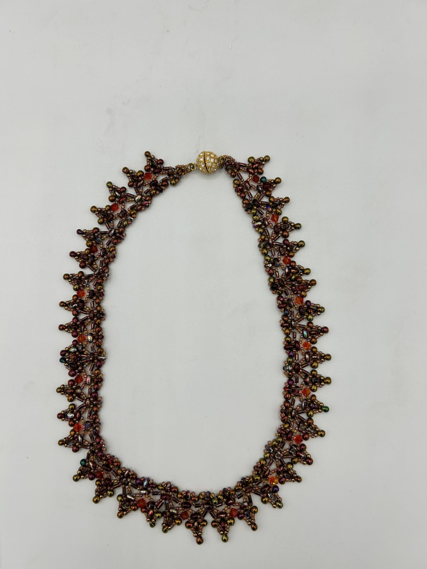 Bronze Woven Necklace