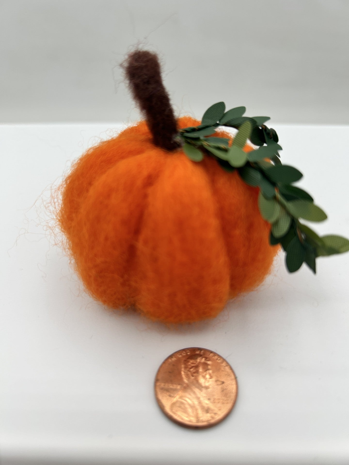 Felted Orange Pumpkin