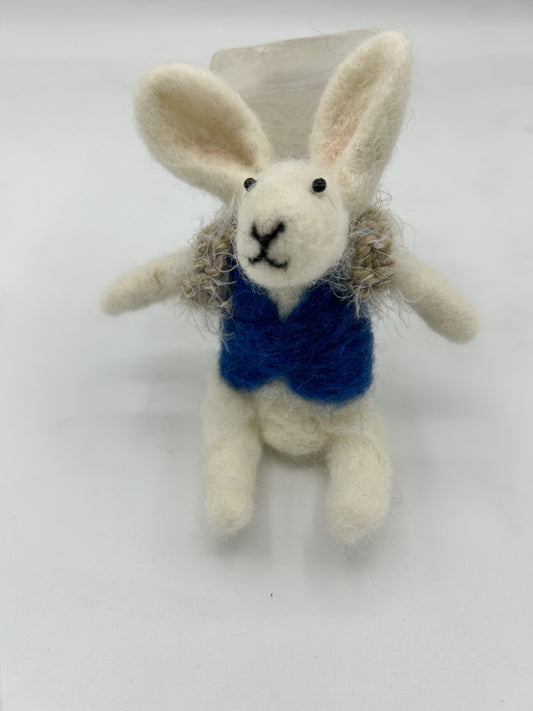 Felted Bunny with Backpack