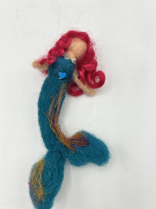 Felted Mermaid Pin