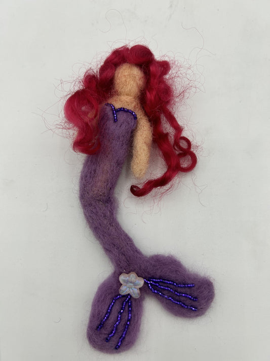 Felted Mermaid Pin