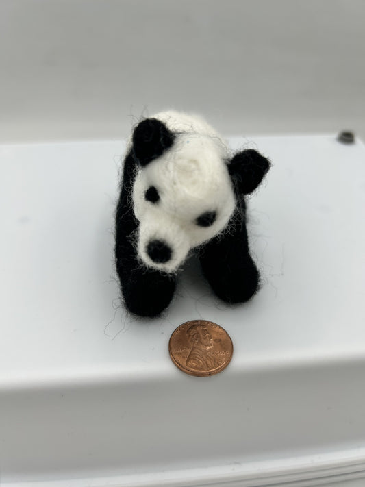 Felted Panda Bear