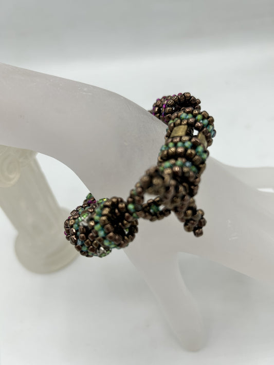 Bronze Beaded Bracelet